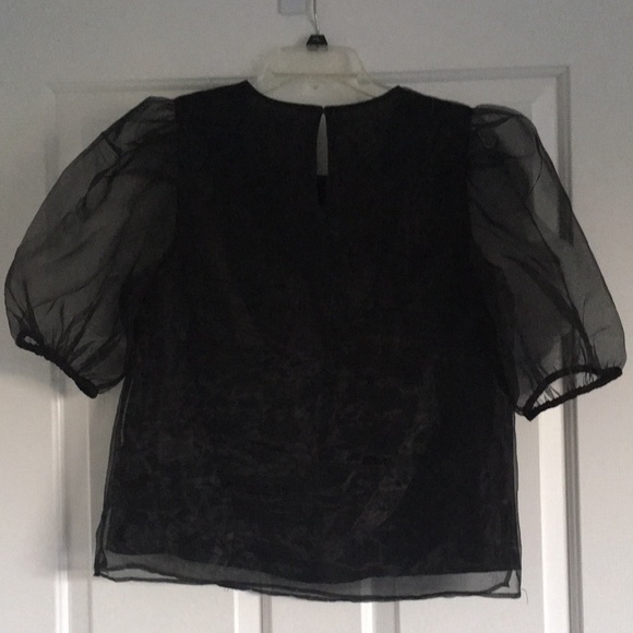 Organza puff sleeve dressy top from English Factory M - Picture 5 of 9